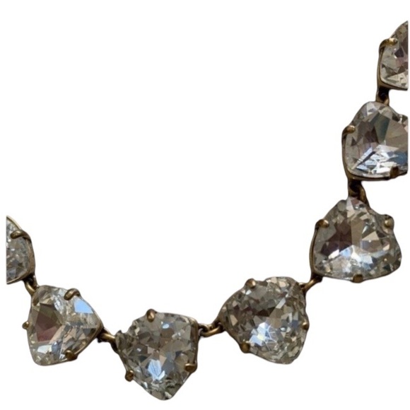 Vintage Estate Brilliant Crystal Collar Choker Necklace Jewelry - Picture 3 of 9